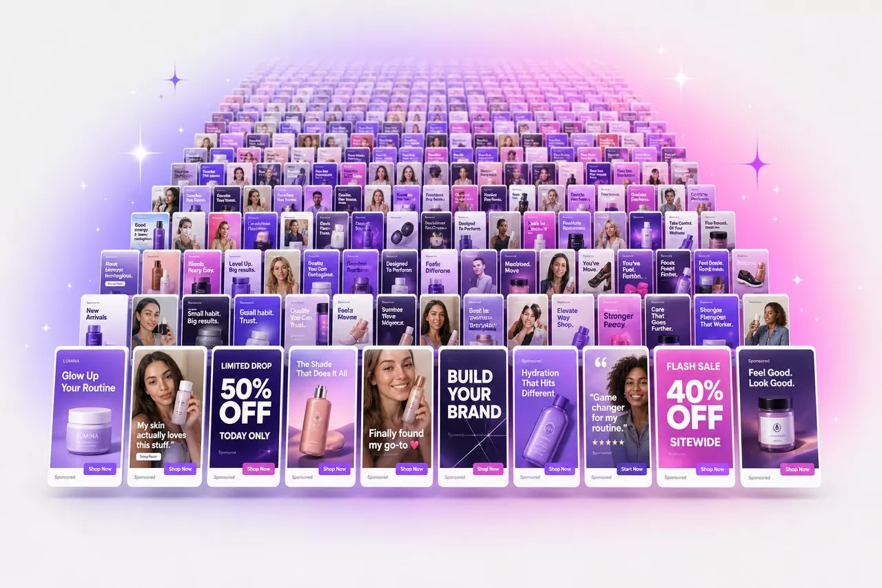 The Creative Volume Wall: Why Loop Runs 500 Meta Ads At Once (And Your 10/Month Is Killing You)