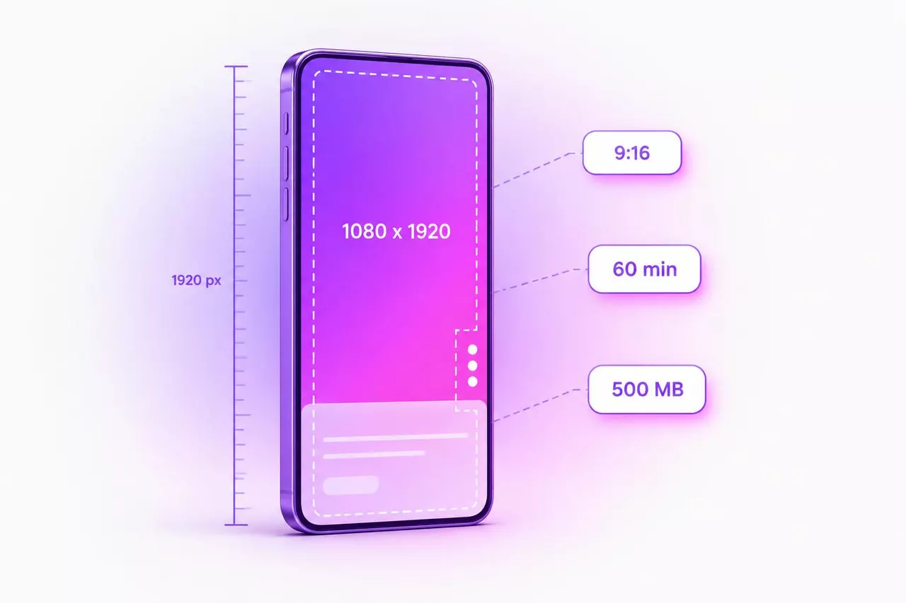 TikTok Video Size and Ad Specs (2026): 1080 x 1920, Length Limits and Safe Zone