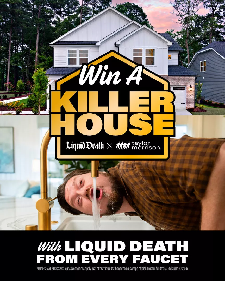 Win A Real House Filled with Liquid Death