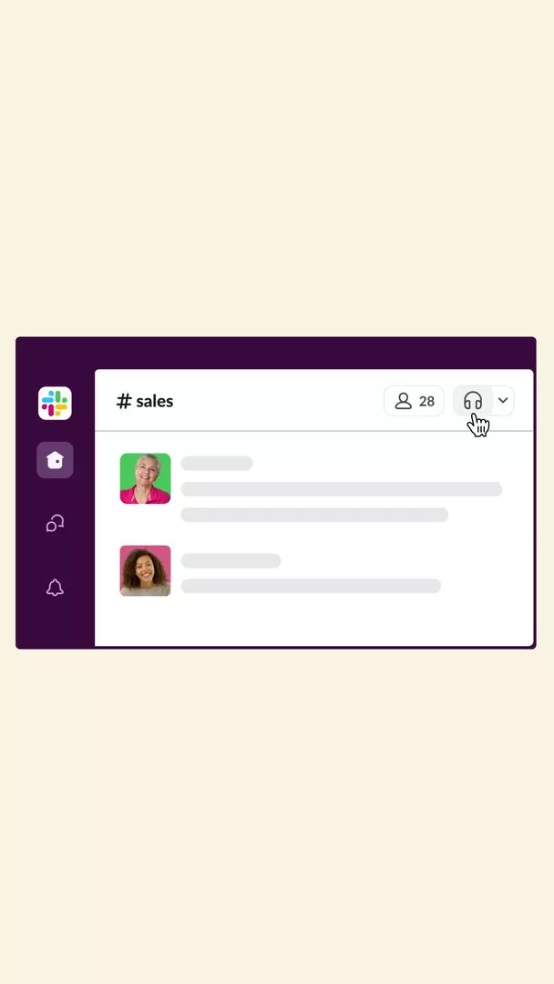 Slack - Product UI mockups